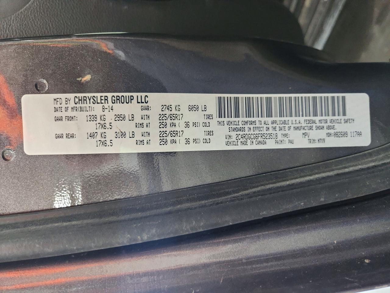 2015 DODGE GRAND CARAVAN SXT photo 27