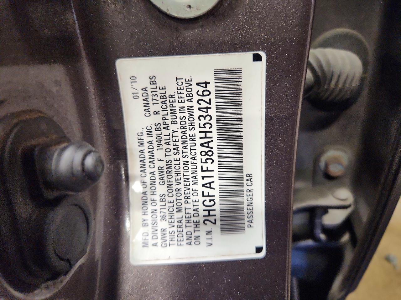 2010 HONDA CIVIC LX photo 13