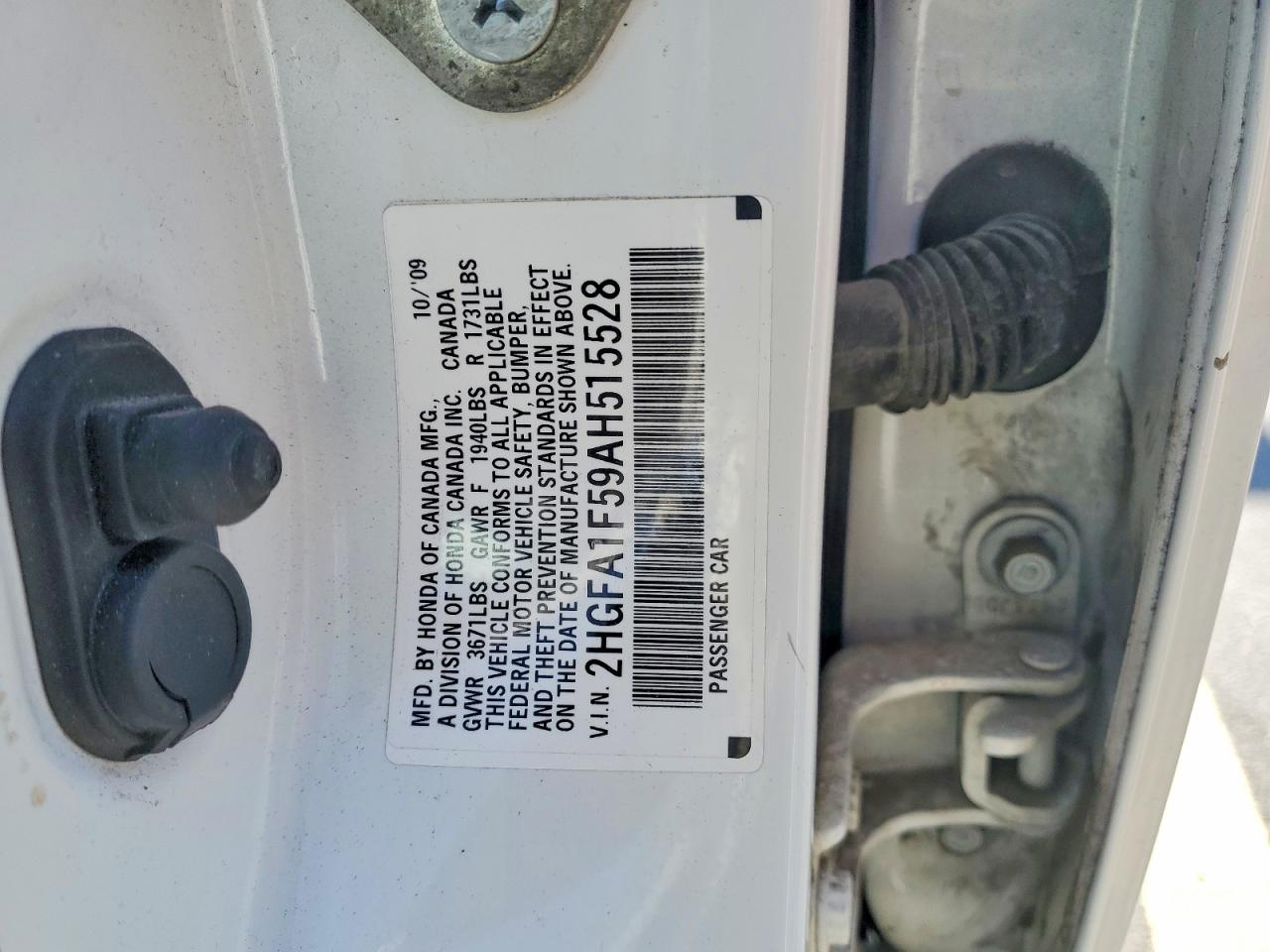 2010 HONDA CIVIC LX photo 23