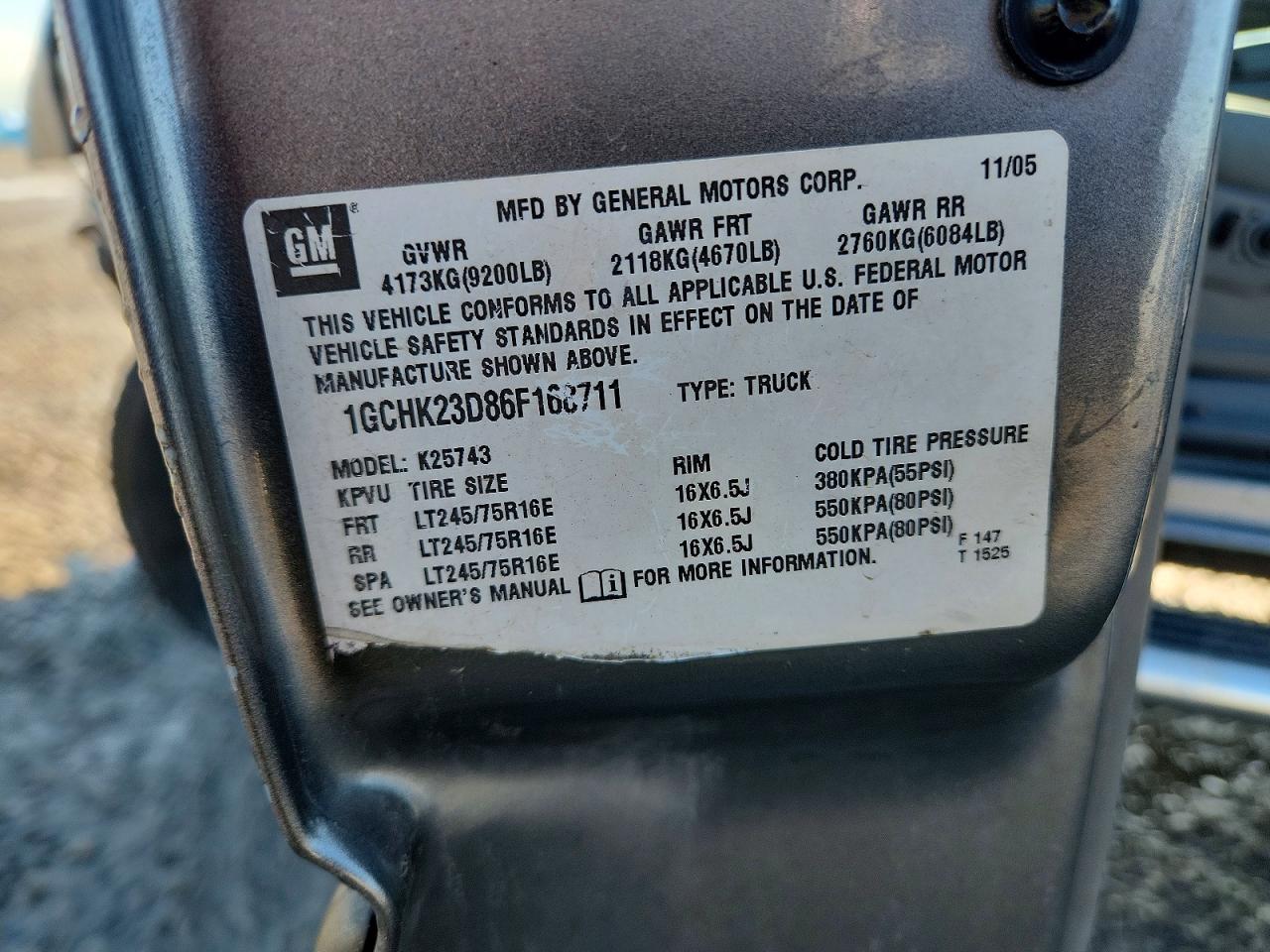 2006 CHEVROLET SILVERADO K2500 HEAVY DUTY photo 23