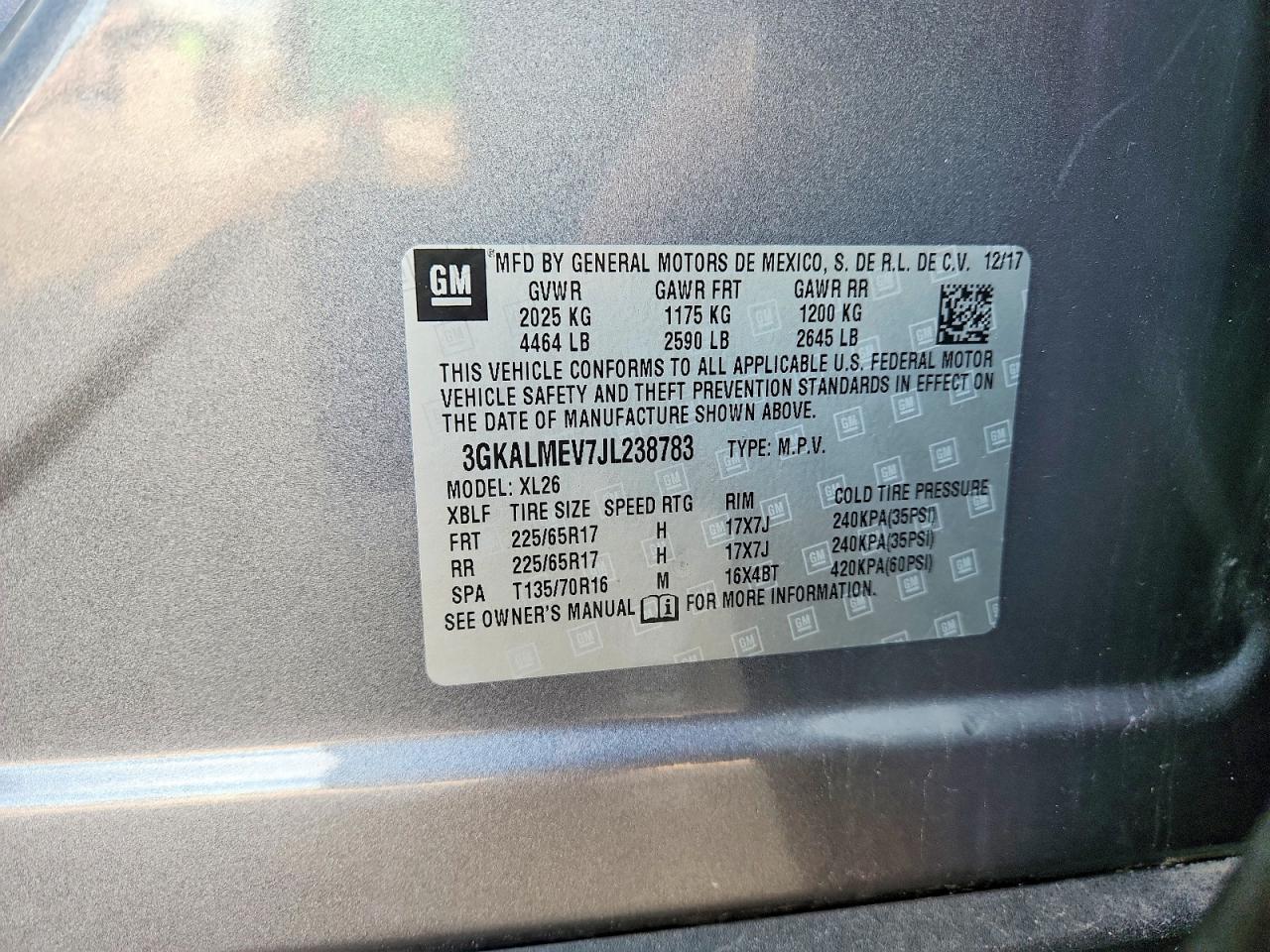 2018 GMC TERRAIN SLE photo 14