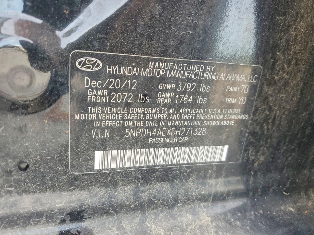 2013 HYUNDAI ELANTRA GLS photo 23