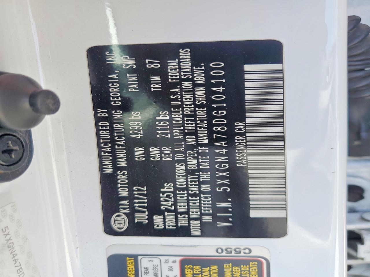2013 KIA OPTIMA photo 25