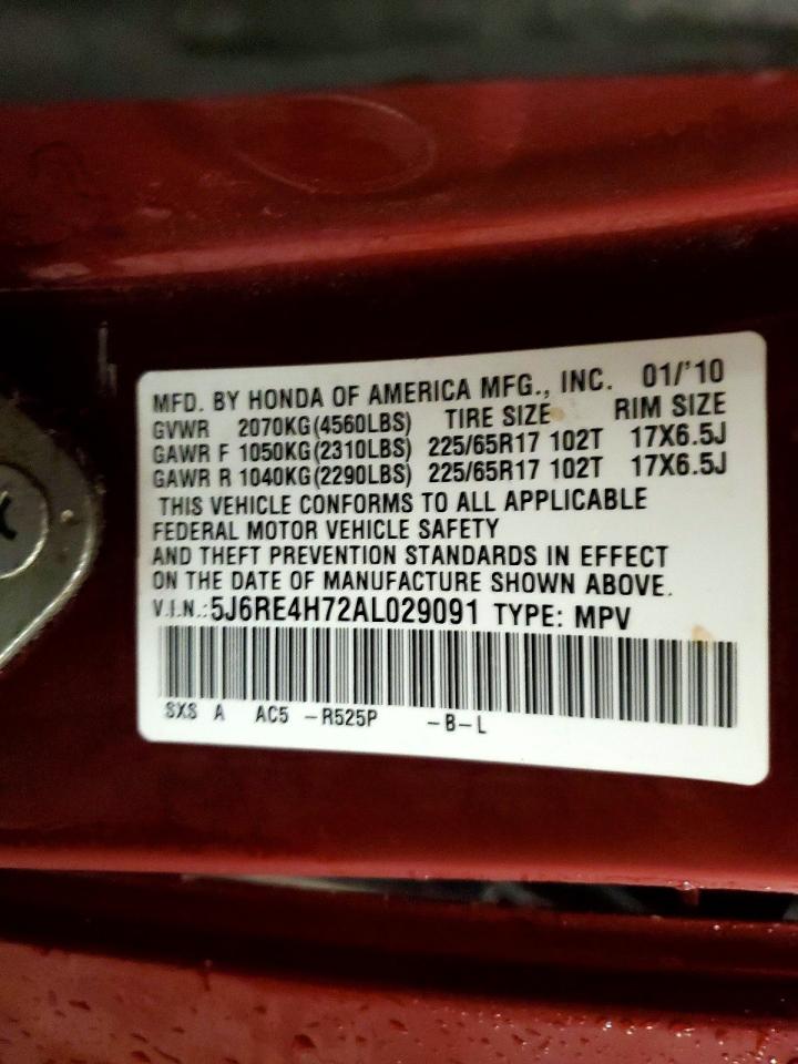 2010 HONDA CR-V EXL photo 37