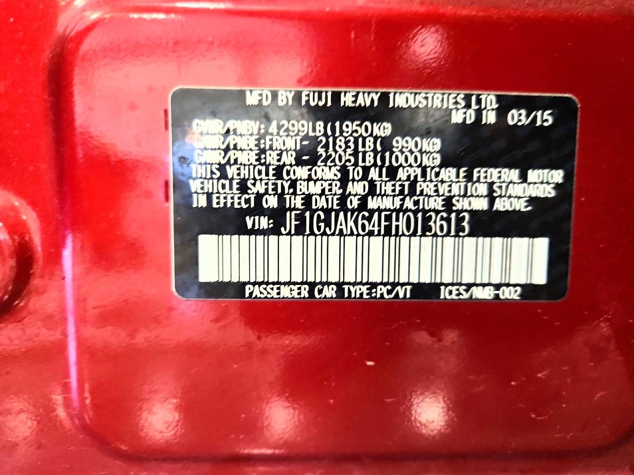 2015 SUBARU IMPREZA PREMIUM PLUS photo 25
