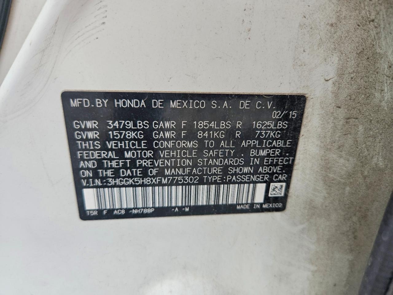 2015 HONDA FIT EX photo 40