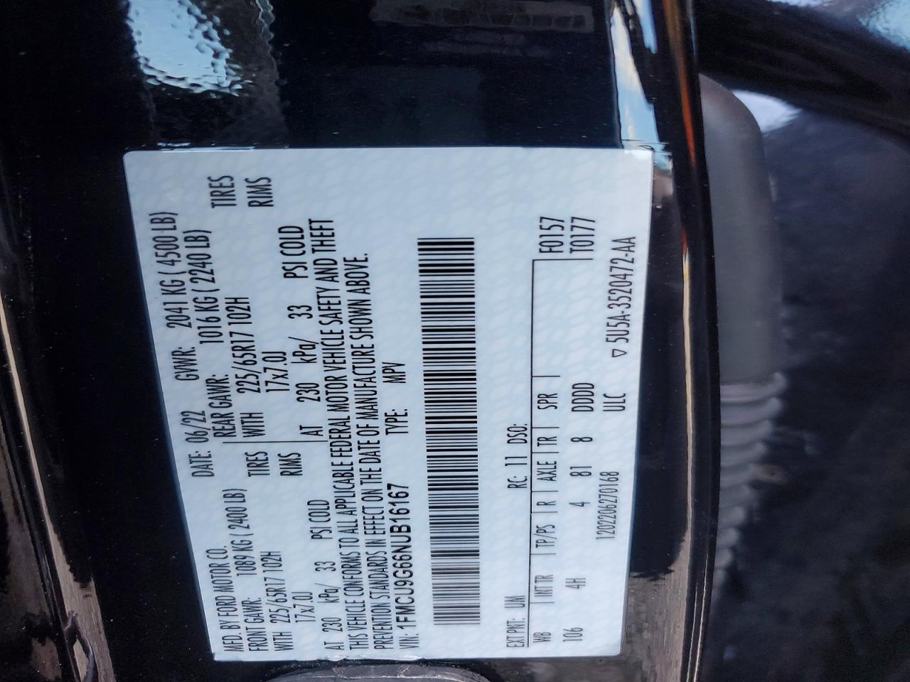 2022 FORD ESCAPE SE photo 25