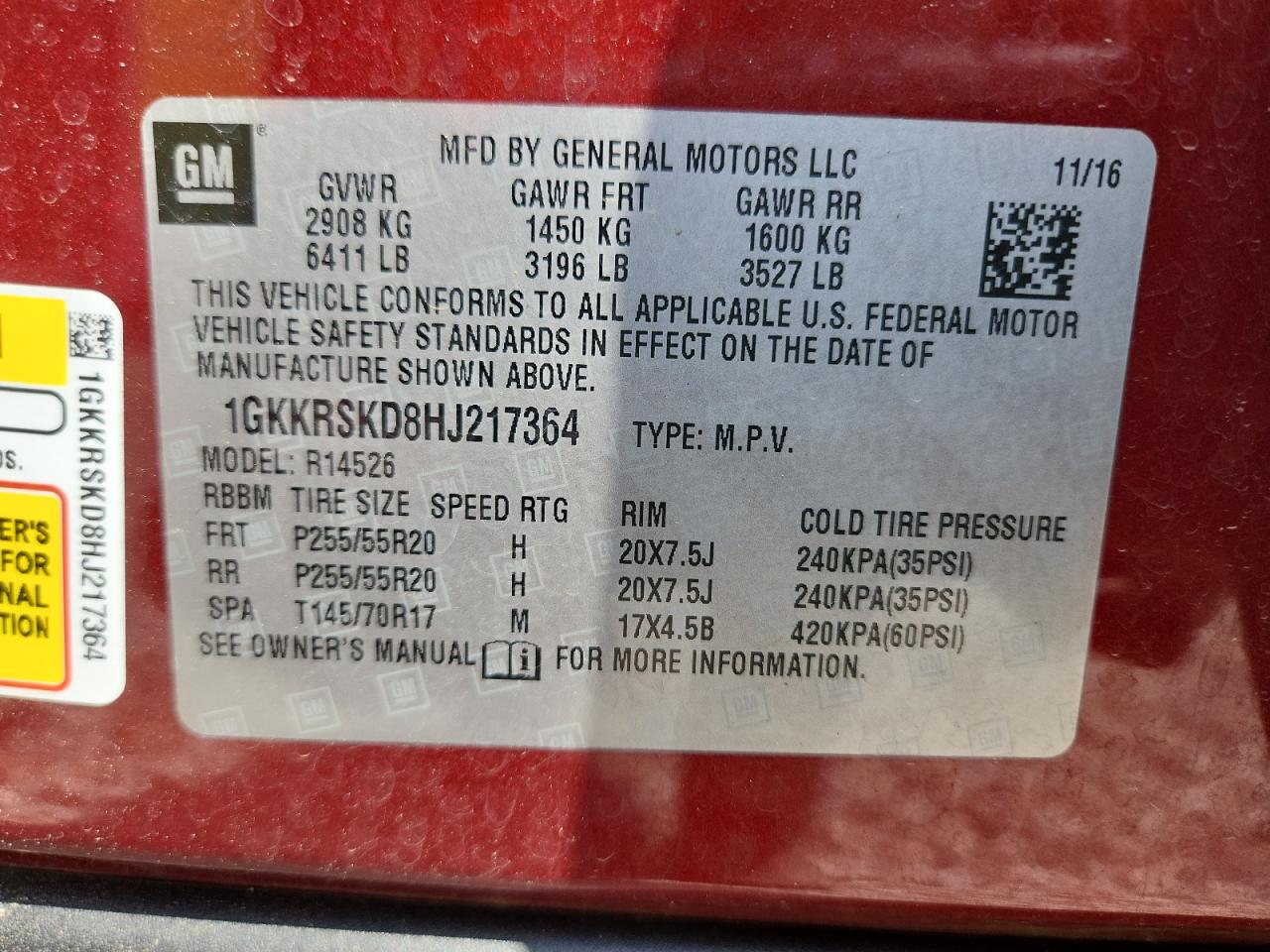 2017 GMC ACADIA LIMITED SLT-2 photo 25