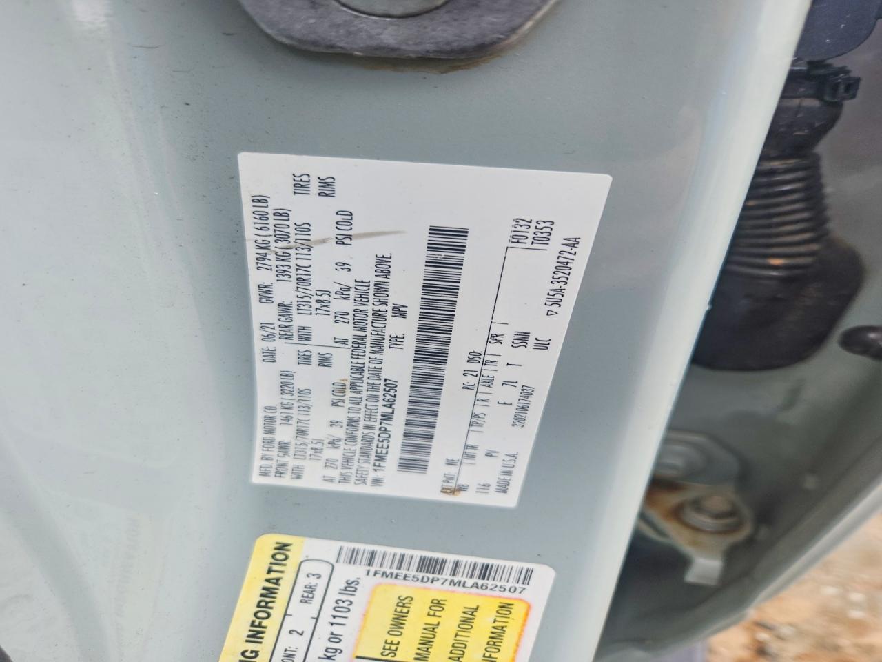 2021 FORD BRONCO BASE photo 37