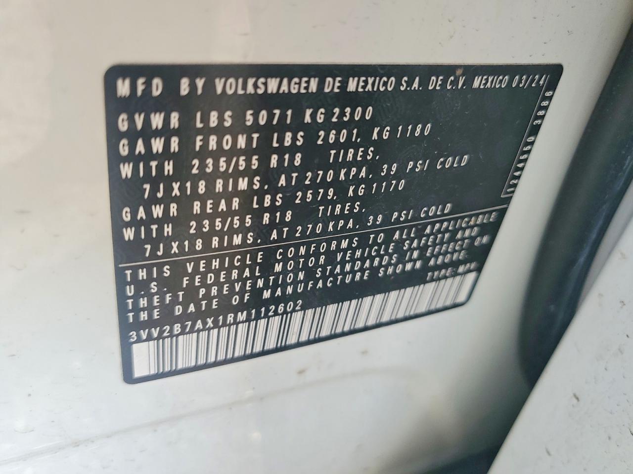 2024 VOLKSWAGEN TIGUAN SE photo 37