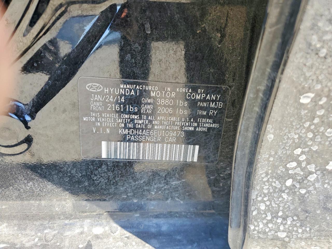 2014 HYUNDAI ELANTRA LIMITED photo 23
