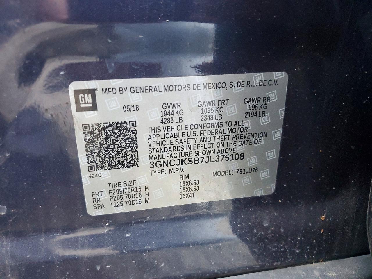 2018 CHEVROLET TRAX LS photo 34