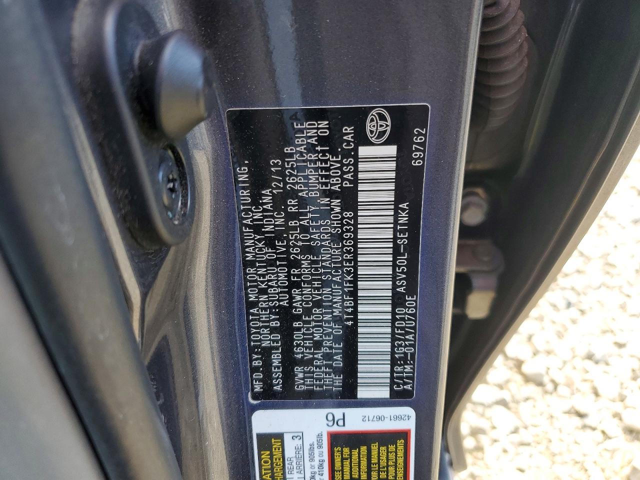 2014 TOYOTA CAMRY LE photo 37