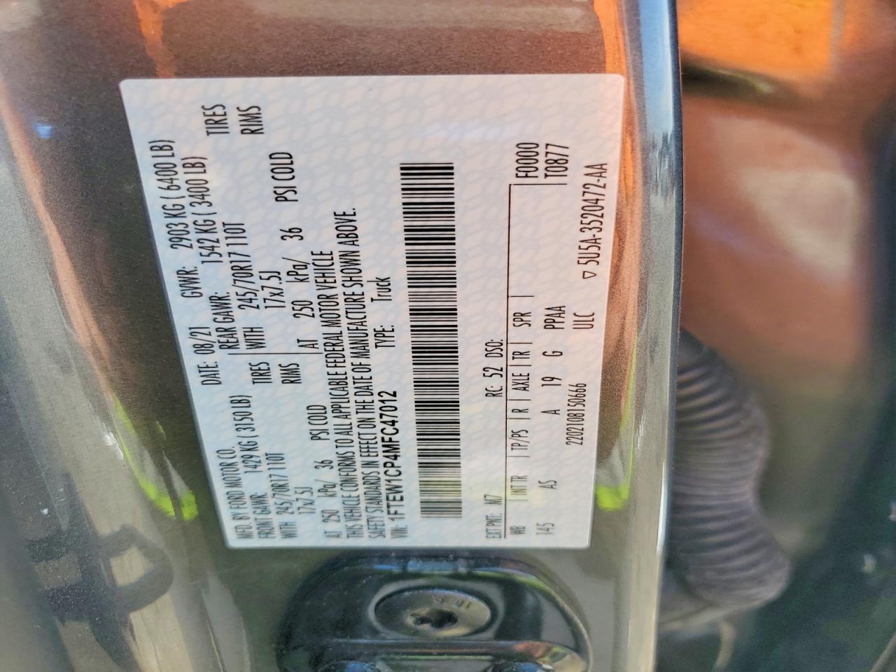2021 FORD F150 SUPERCREW photo 23
