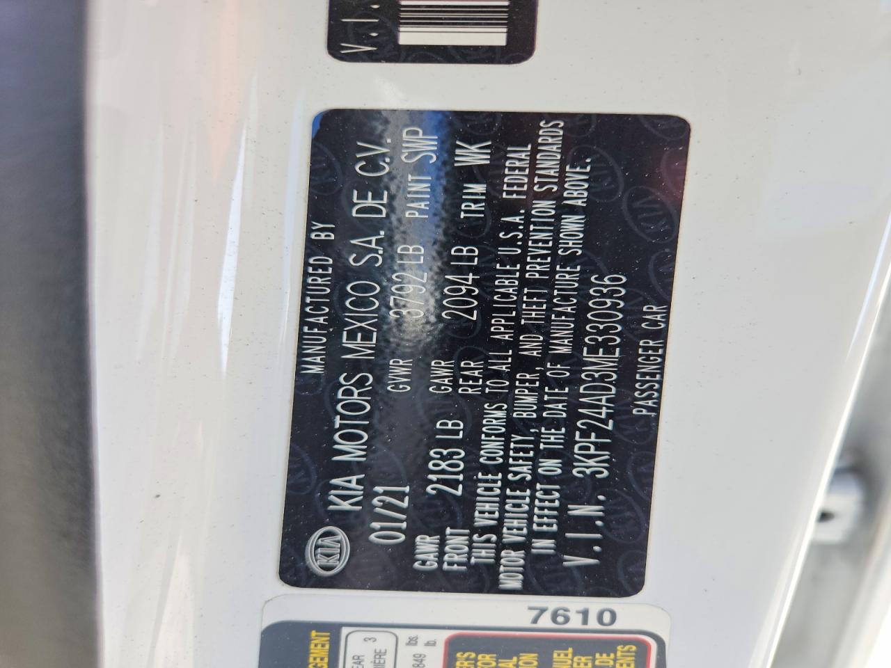 2021 KIA FORTE LXS photo 34