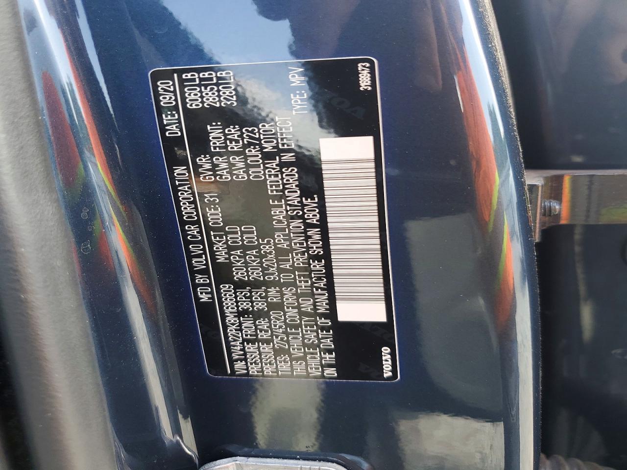 2021 VOLVO XC90 T6 MOMENTUM photo 37