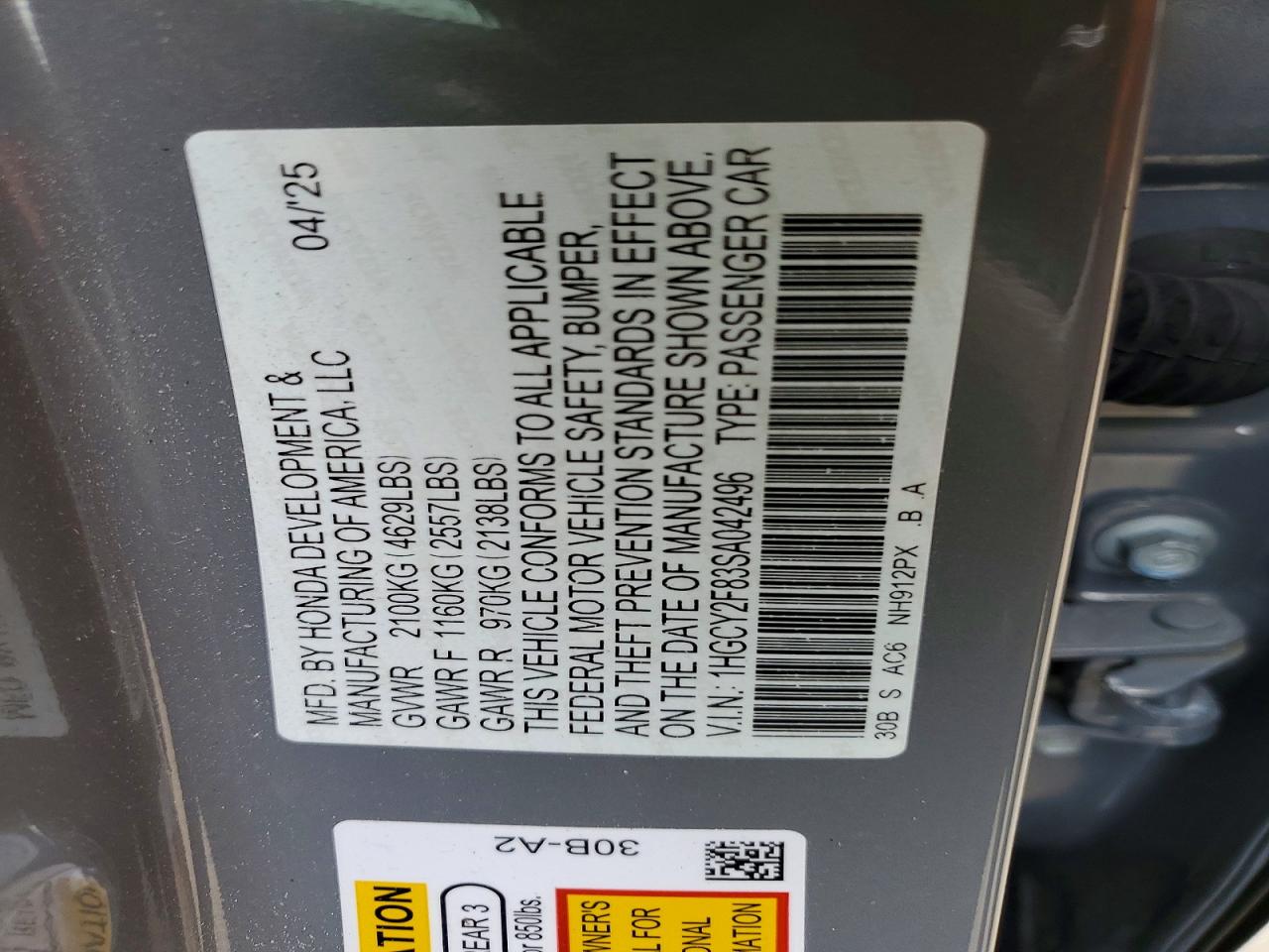 2025 HONDA ACCORD TOURING HYBRID photo 34