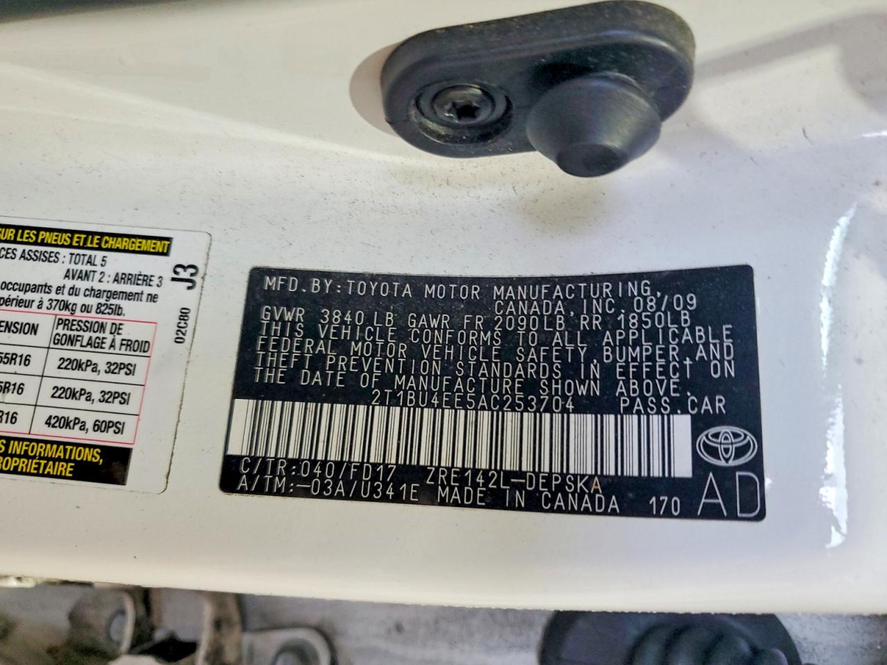 2010 TOYOTA COROLLA S photo 23