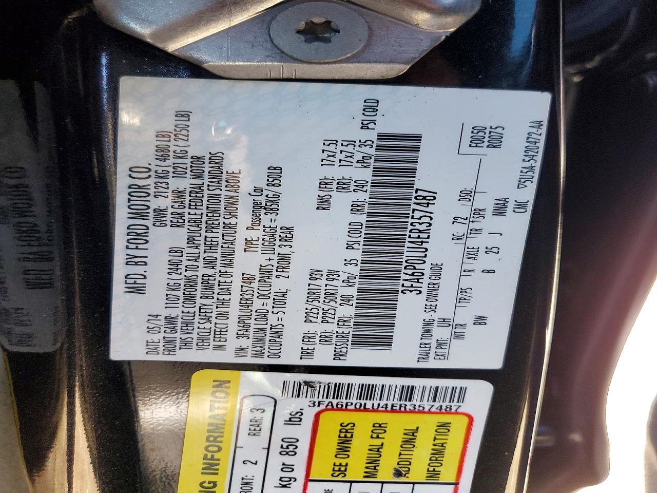 2014 FORD FUSION SE HYBRID photo 23