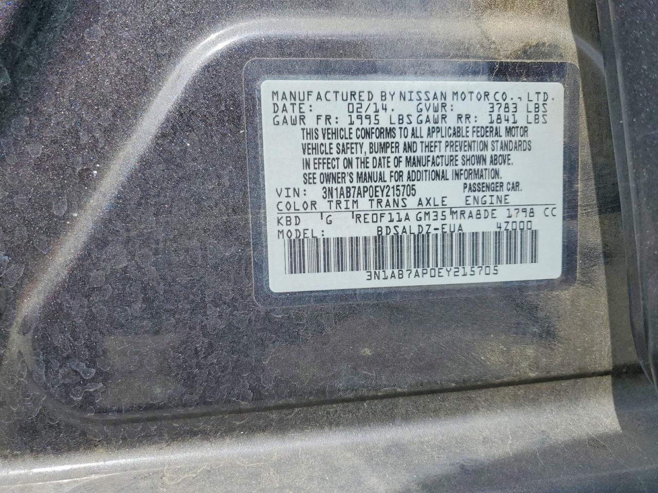 2014 NISSAN SENTRA SV photo 12