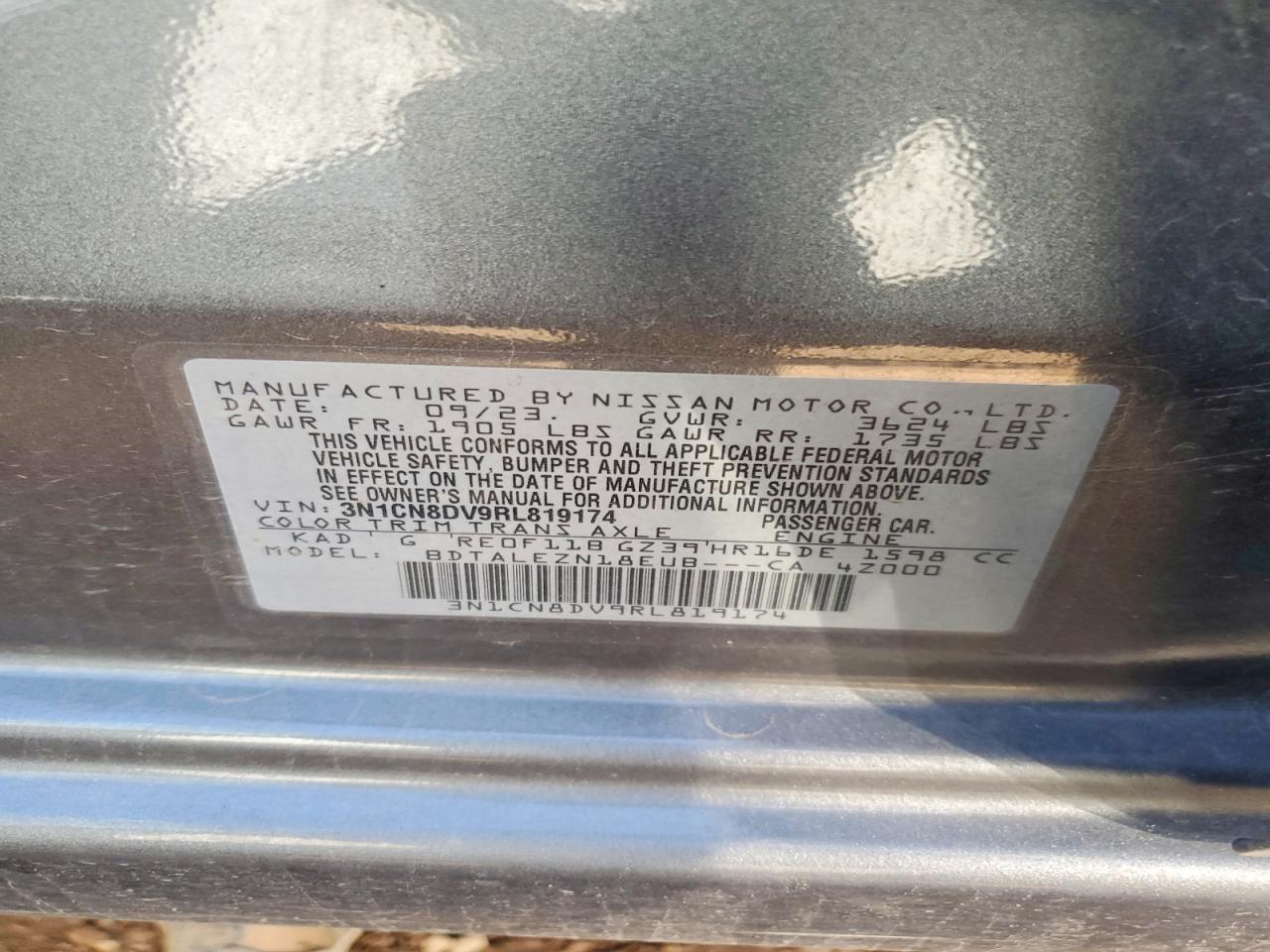 2024 NISSAN VERSA S photo 34