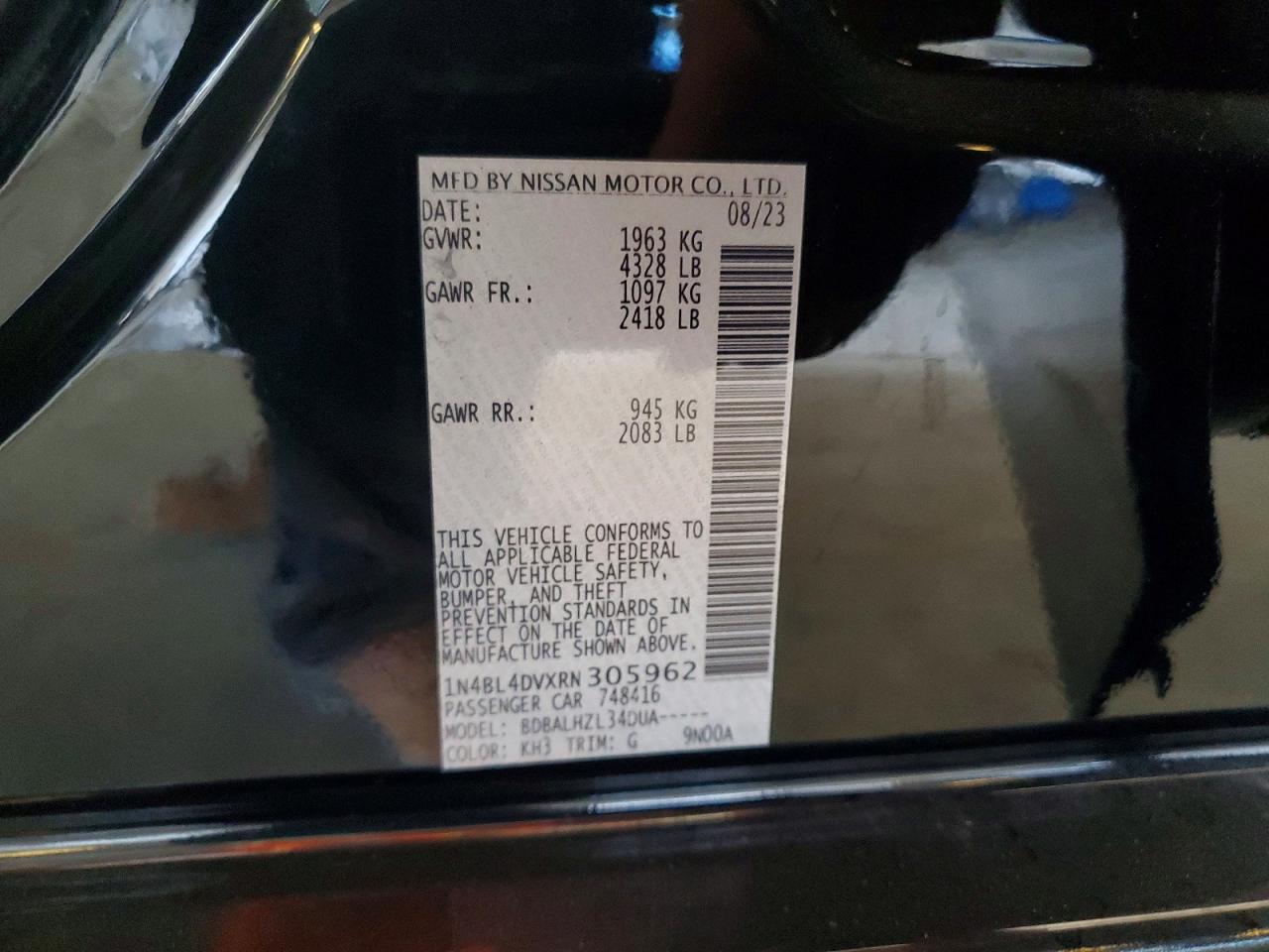 2024 NISSAN ALTIMA SV photo 37