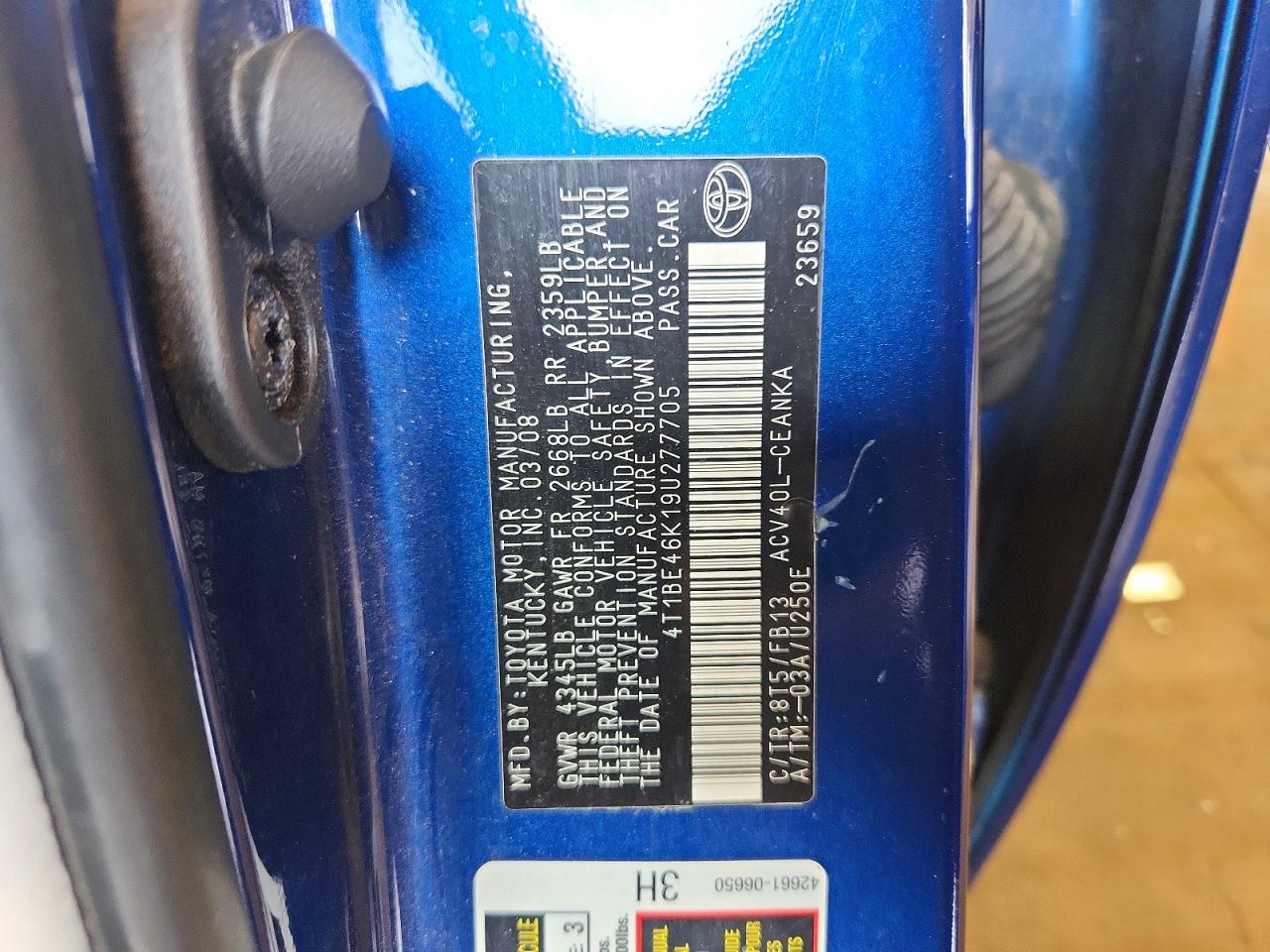 2009 TOYOTA CAMRY LE photo 23