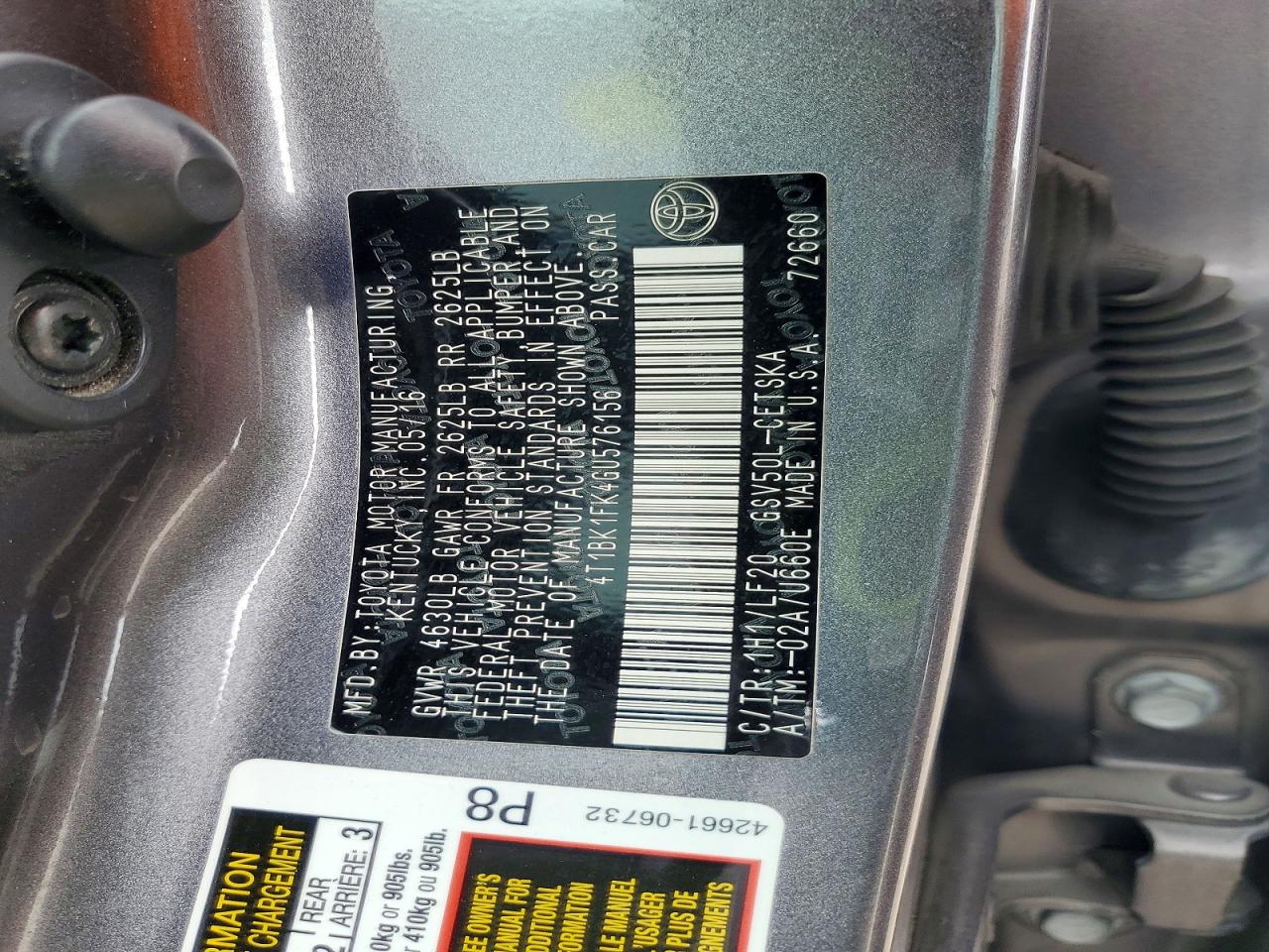 2016 TOYOTA CAMRY XSE V6 photo 23