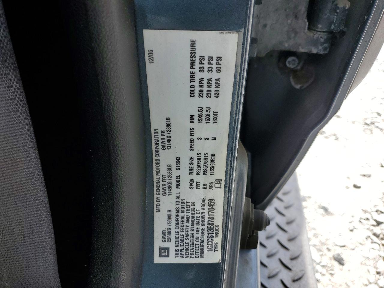 2007 CHEVROLET COLORADO photo 12