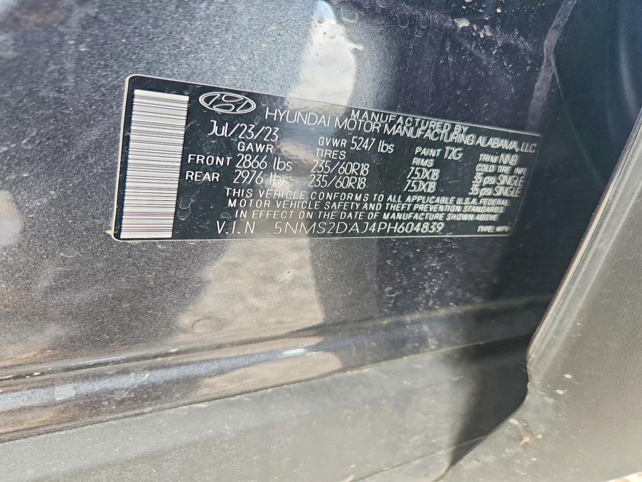2023 HYUNDAI SANTA FE SEL photo 27