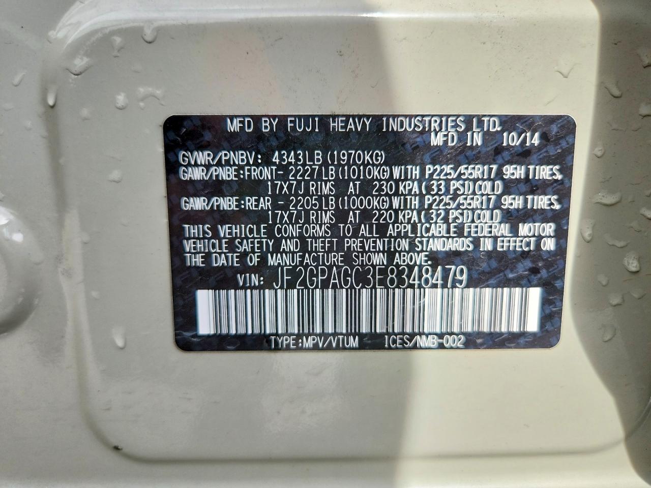 2014 SUBARU XV CROSSTREK 2.0 LIMITED photo 25