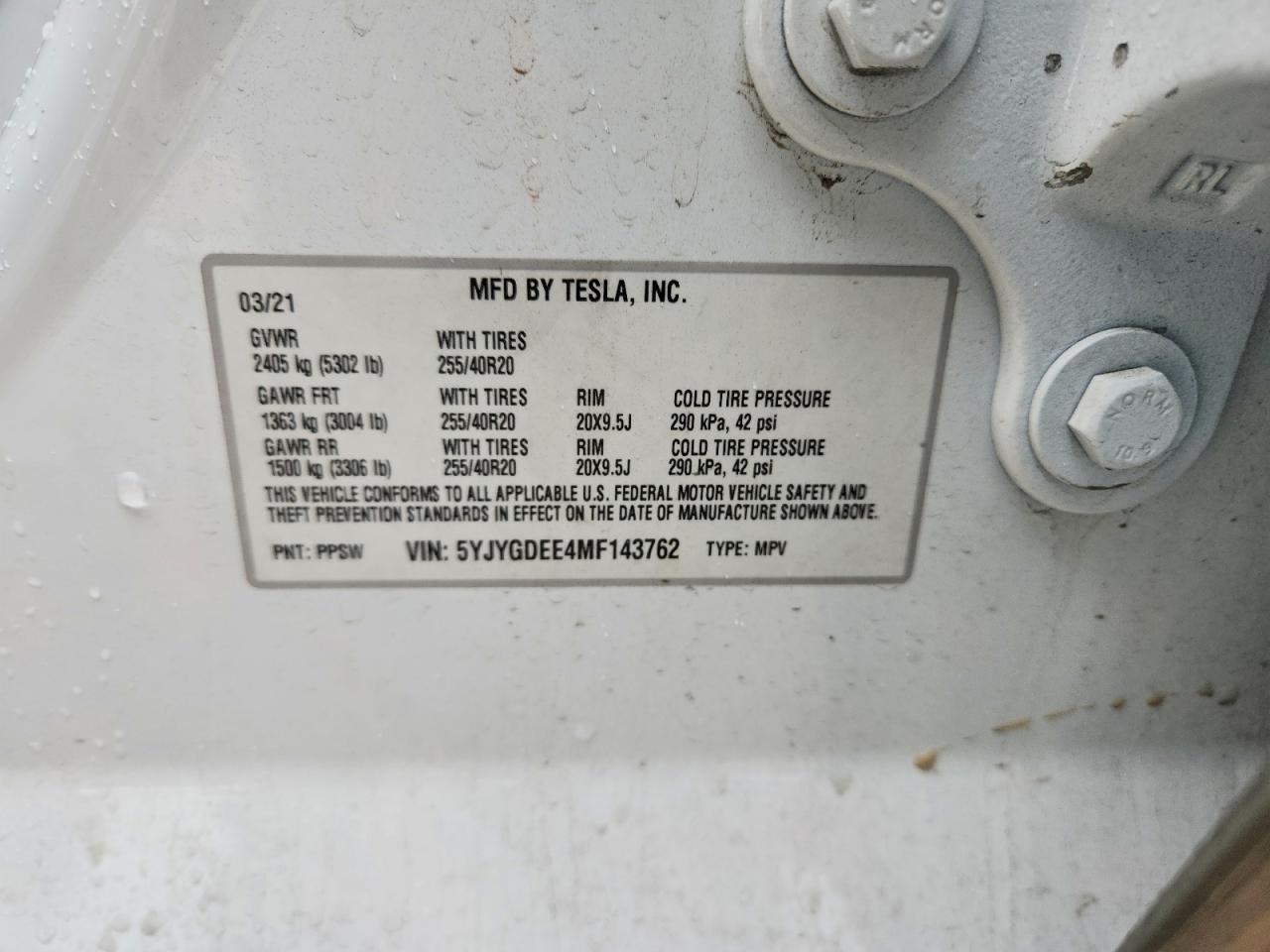 2021 TESLA MODEL Y photo 23