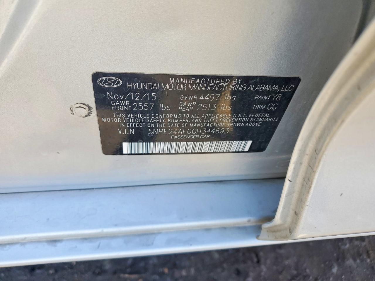 2016 HYUNDAI SONATA SE photo 34
