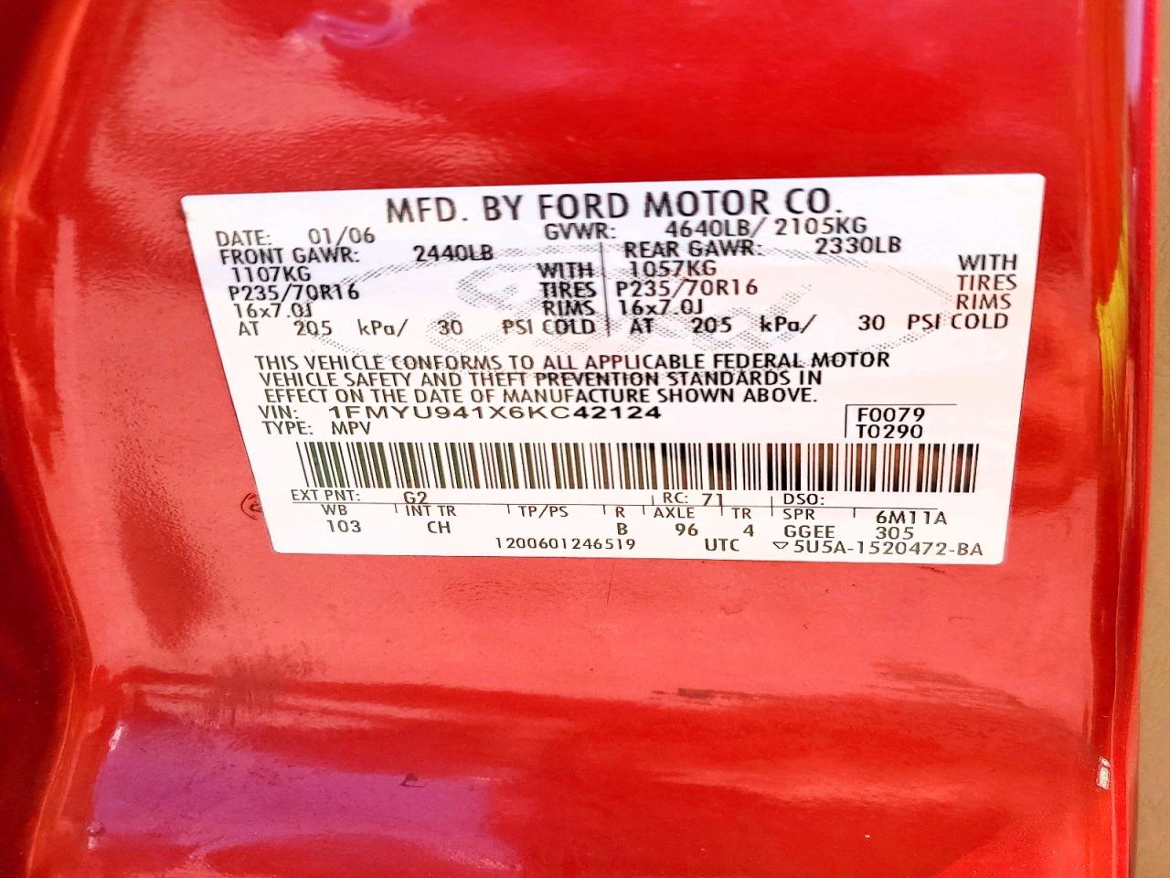 2006 FORD ESCAPE LIMITED photo 37