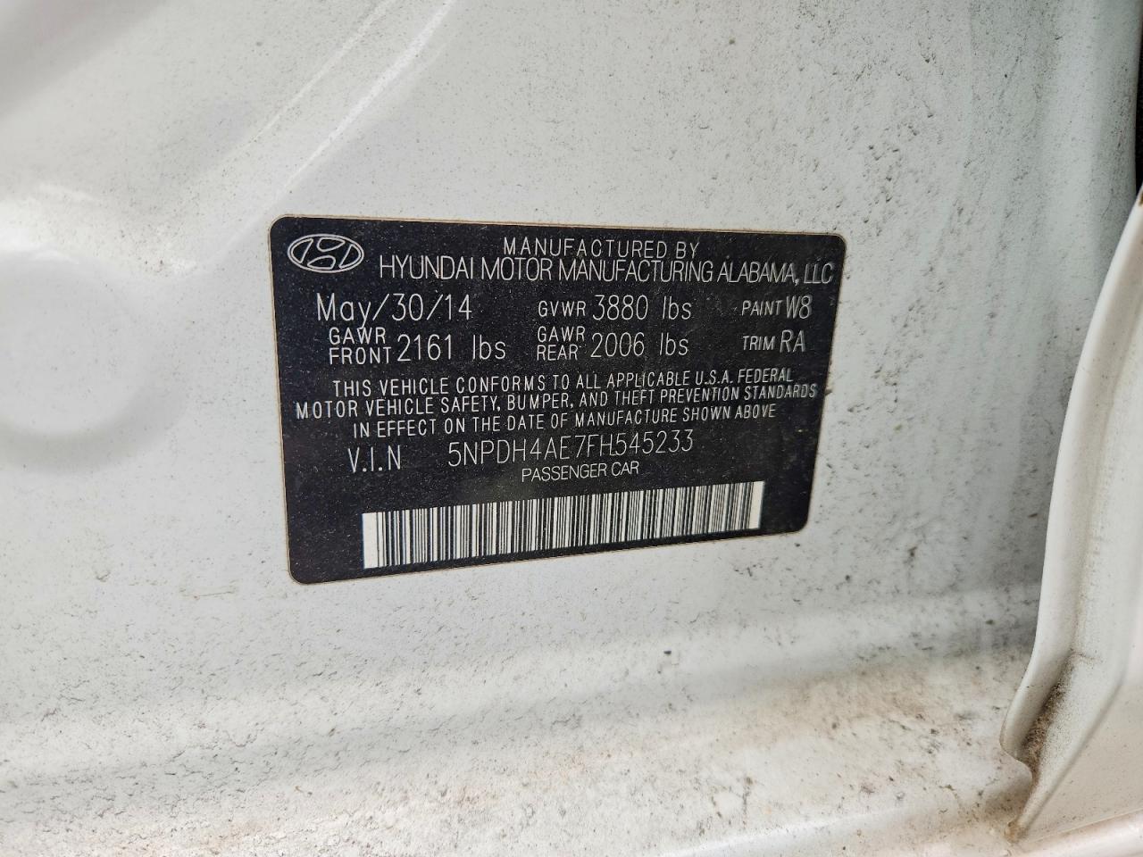 2015 HYUNDAI ELANTRA SE photo 34