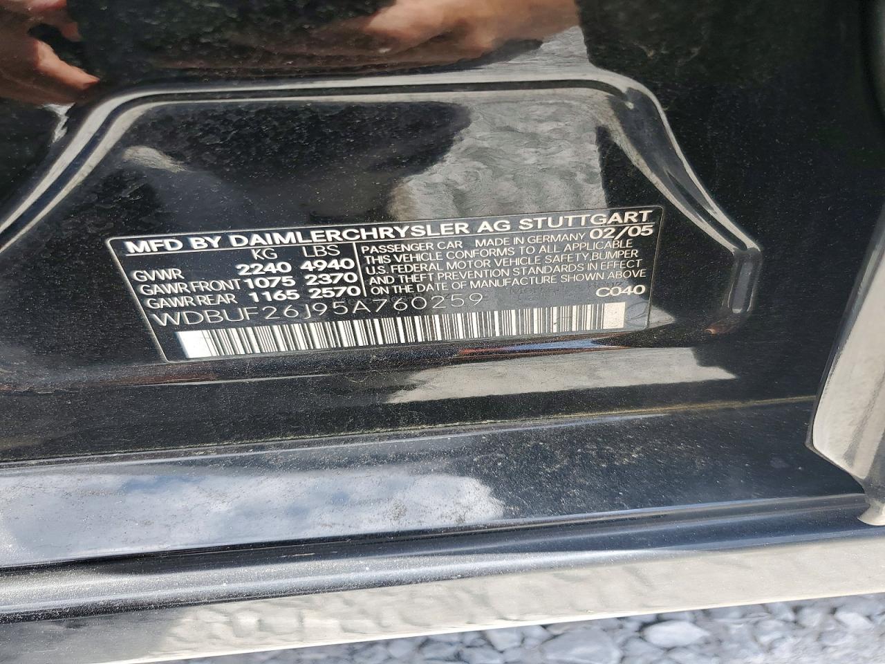 2005 MERCEDES-BENZ E 320 CDI photo 23