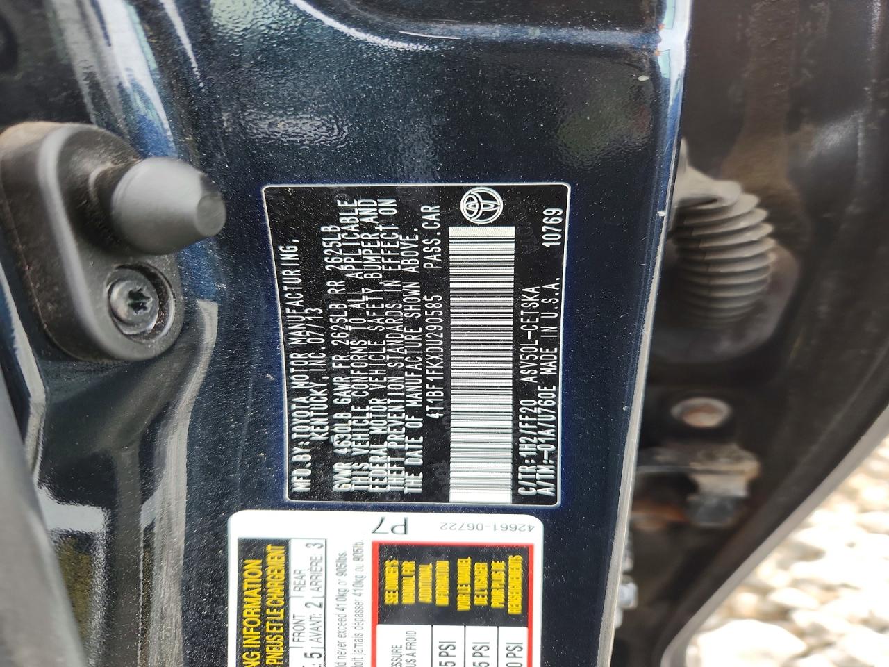 2013 TOYOTA CAMRY SE photo 23