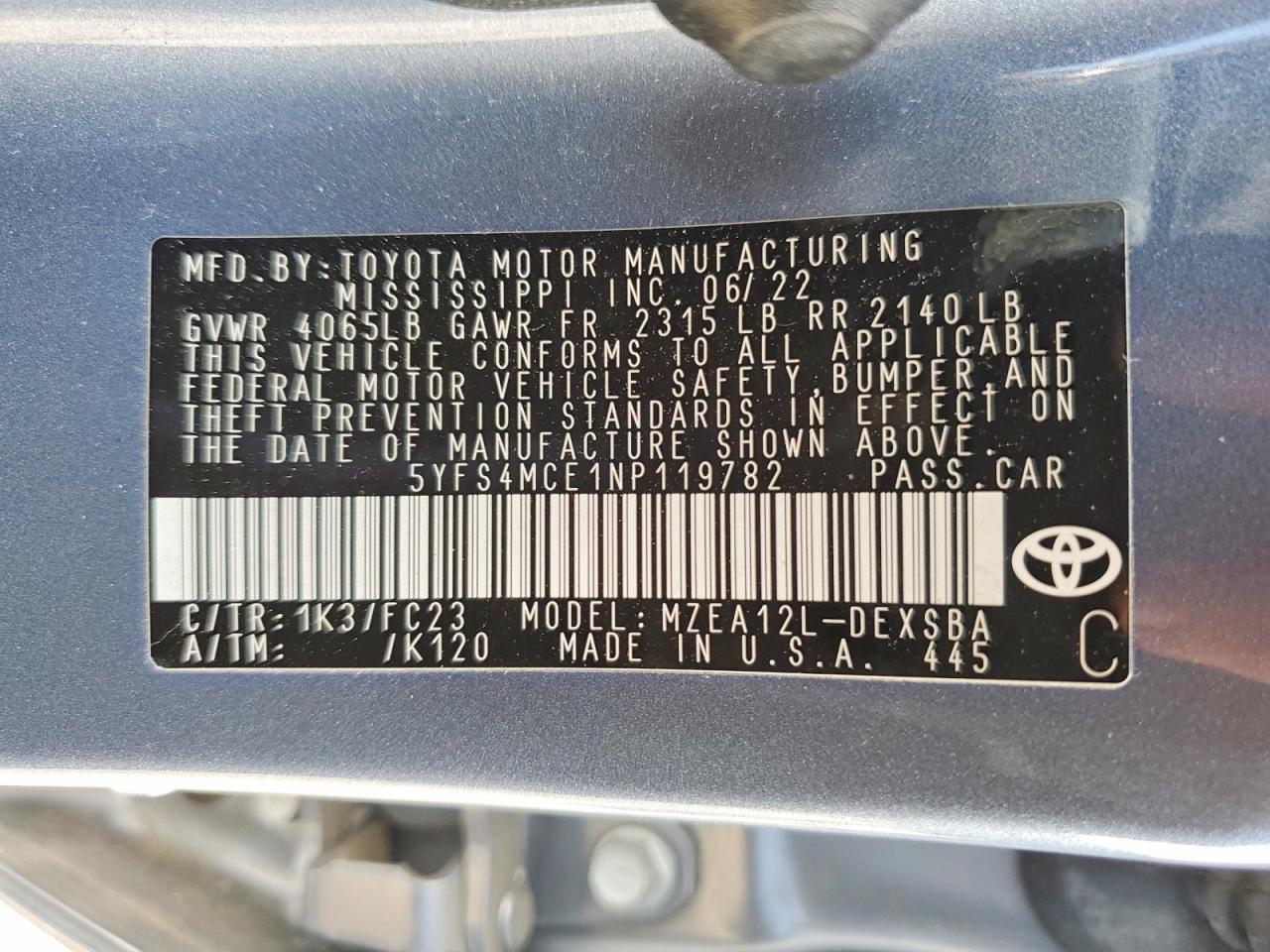 2022 TOYOTA COROLLA SE photo 34