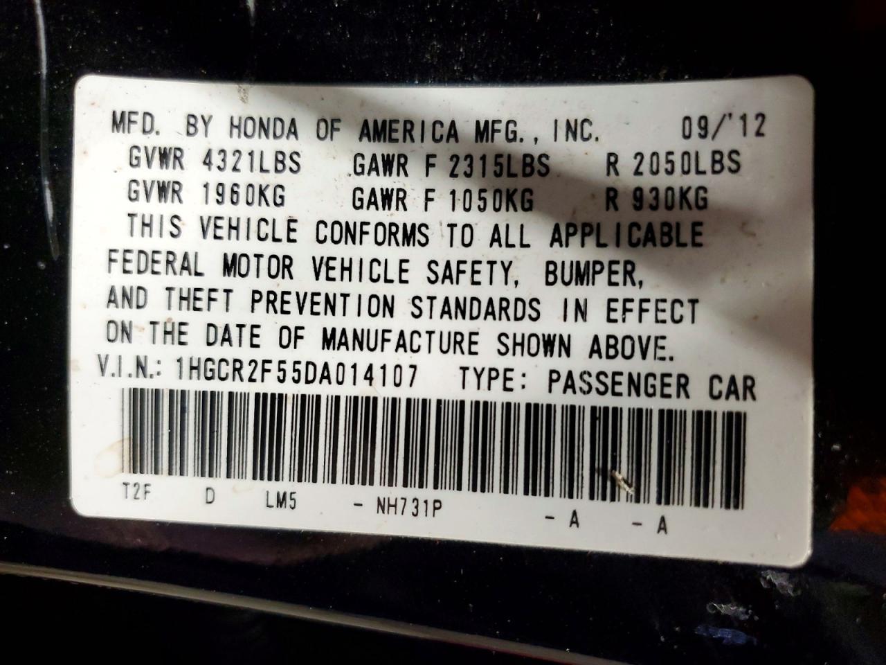 2013 HONDA ACCORD SPORT photo 34