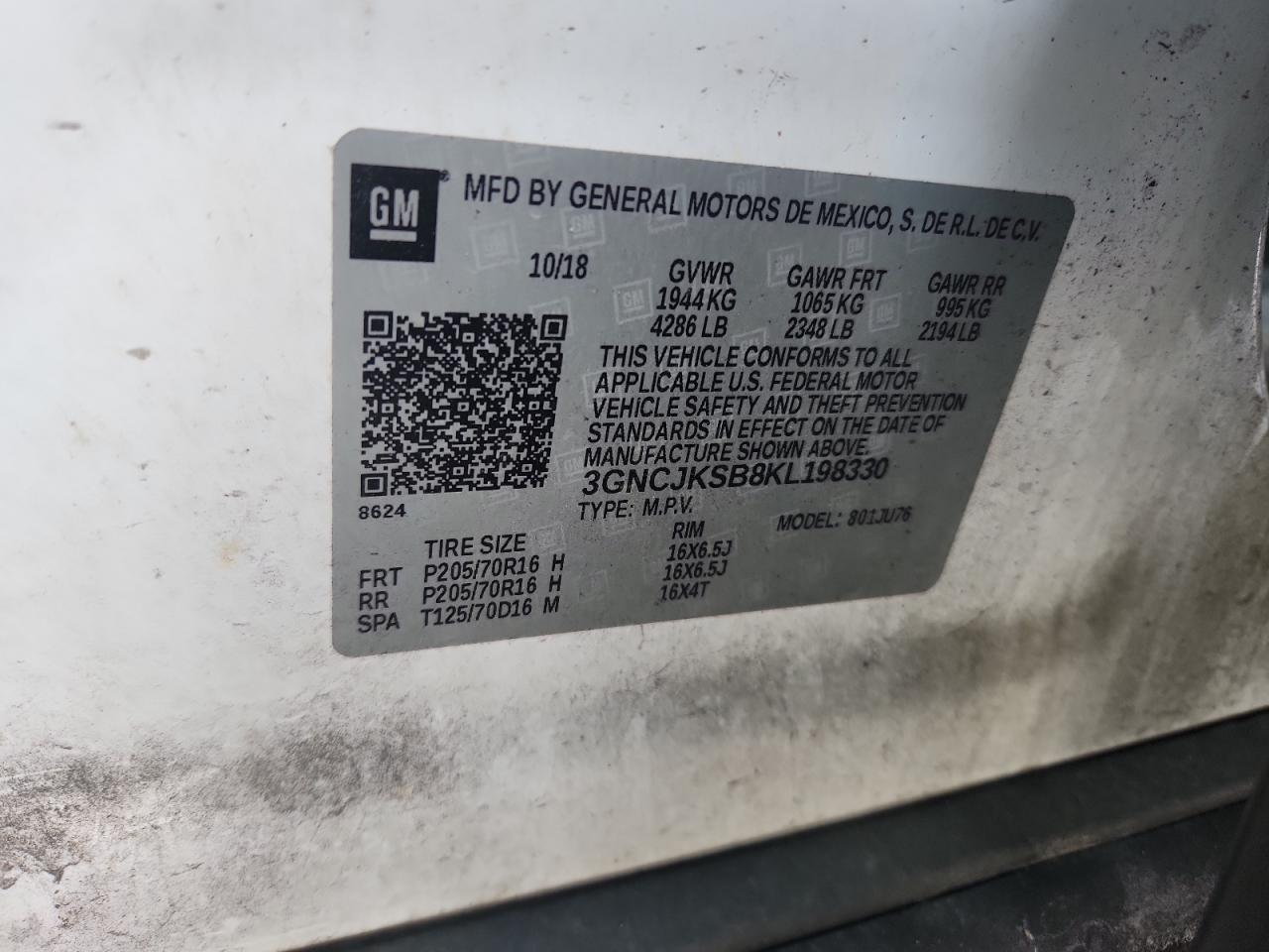 2019 CHEVROLET TRAX LS photo 37