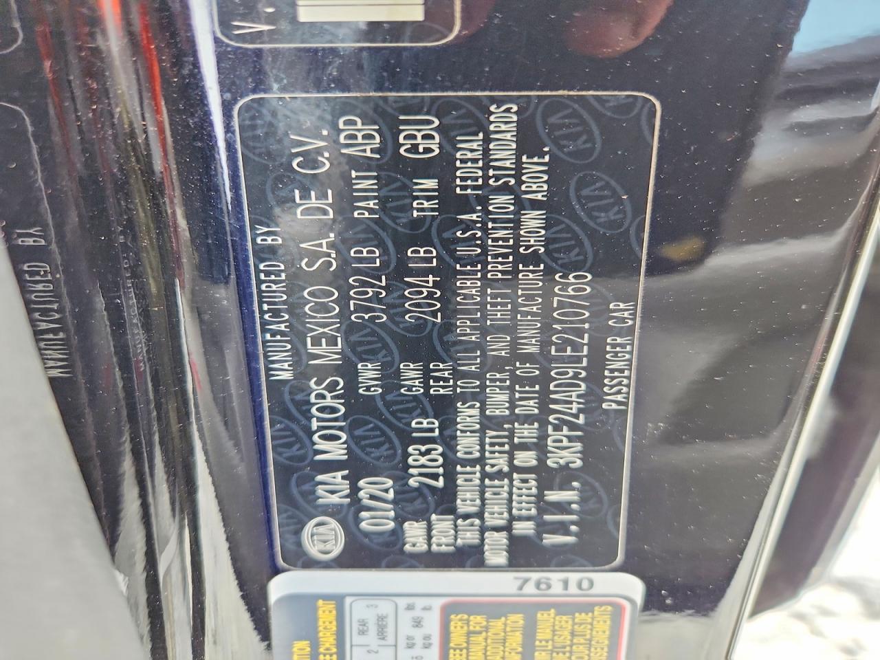 2020 KIA FORTE LXS photo 23