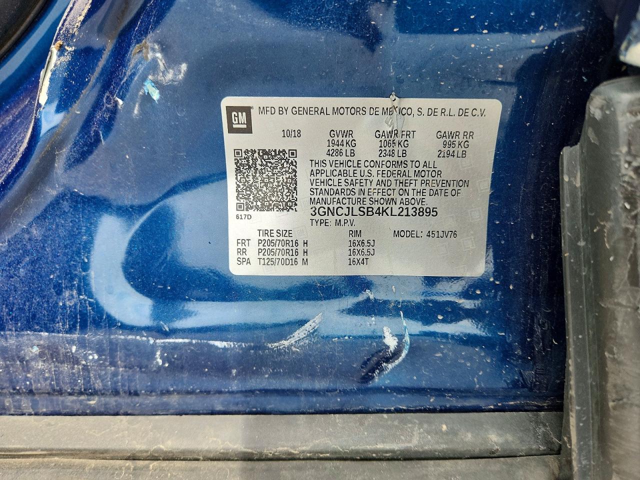 2019 CHEVROLET TRAX 1LT photo 34