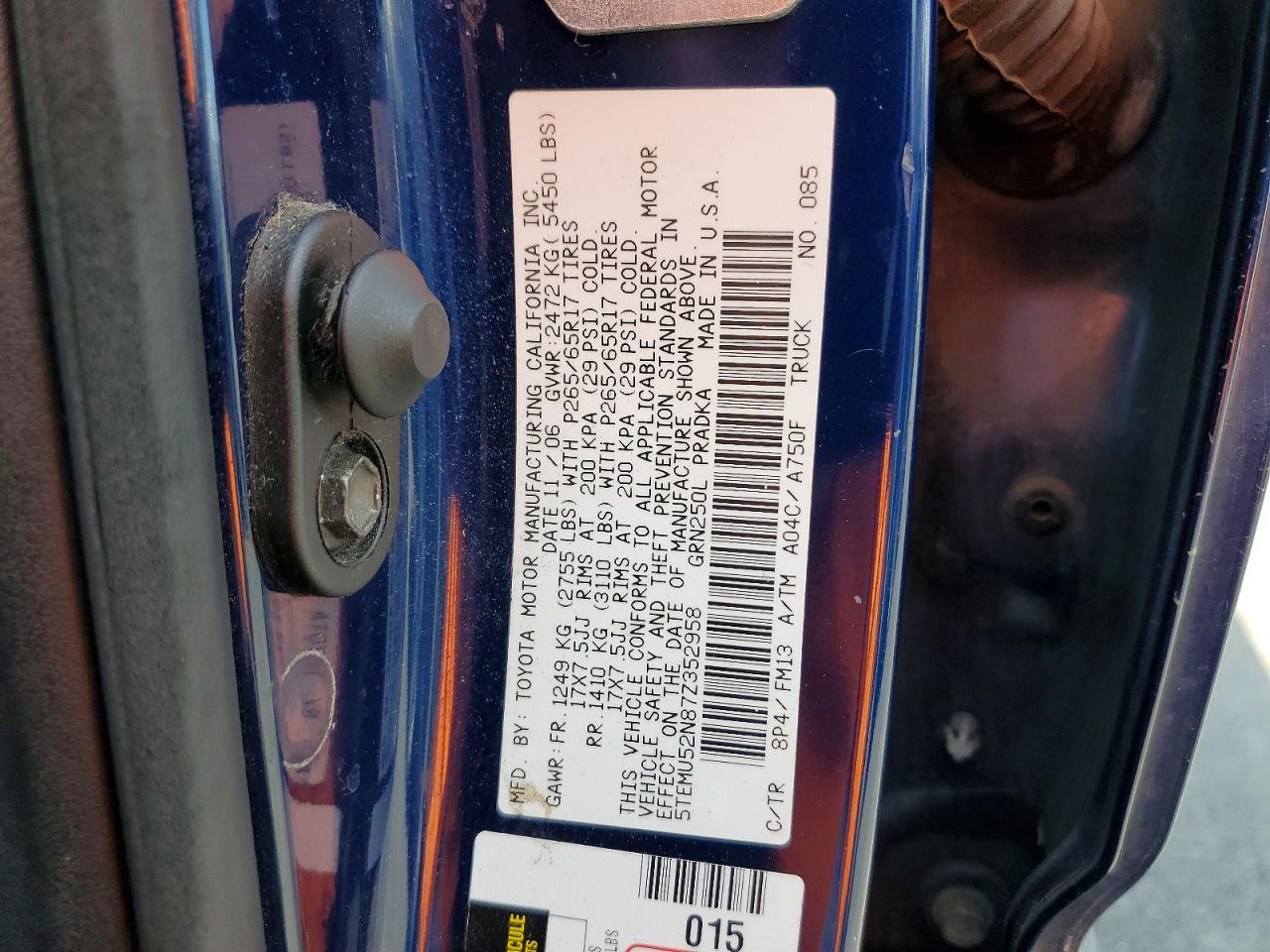 2007 TOYOTA TACOMA DOUBLE CAB LONG BED photo 25