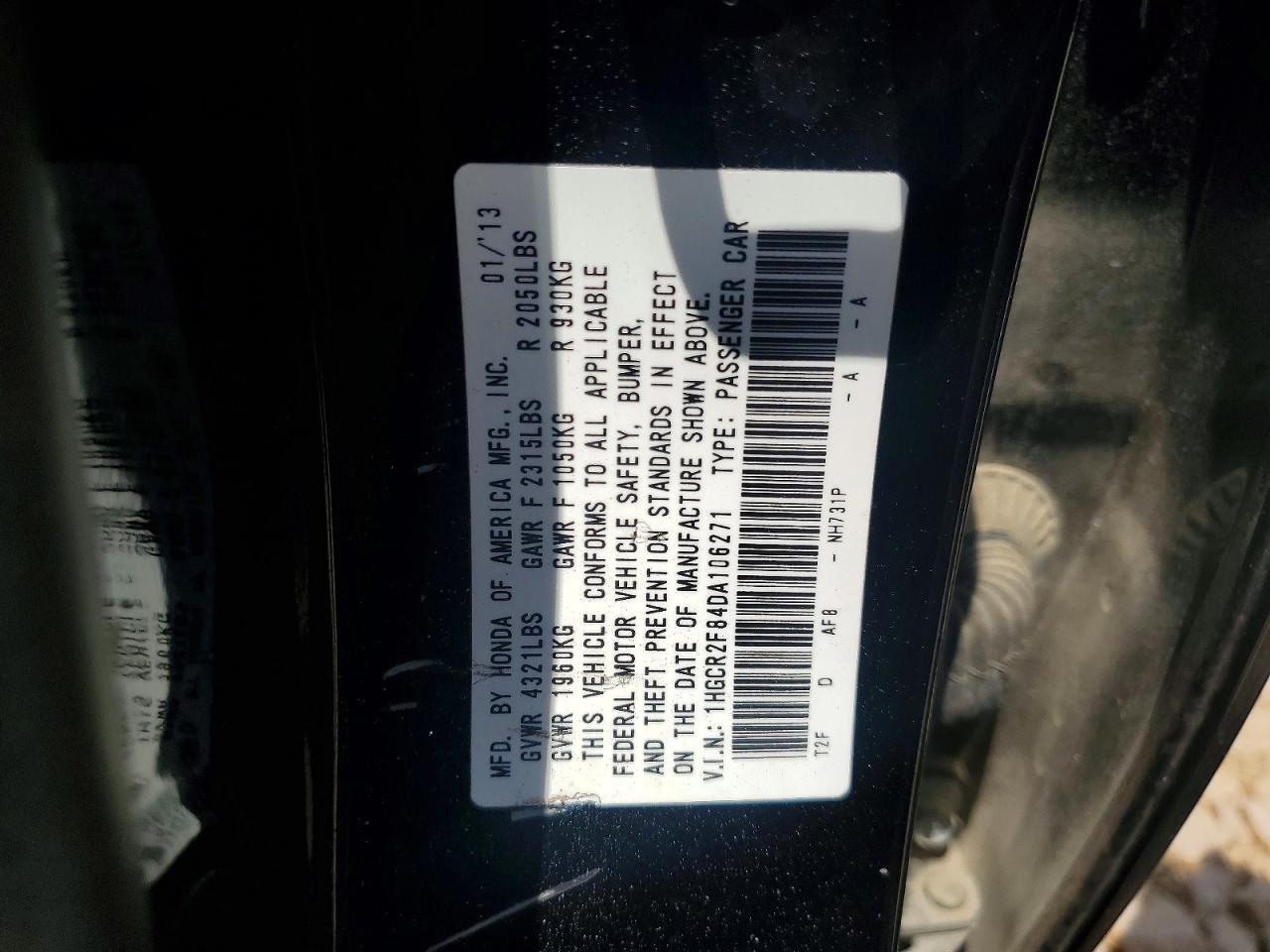 2013 HONDA ACCORD EXL photo 25