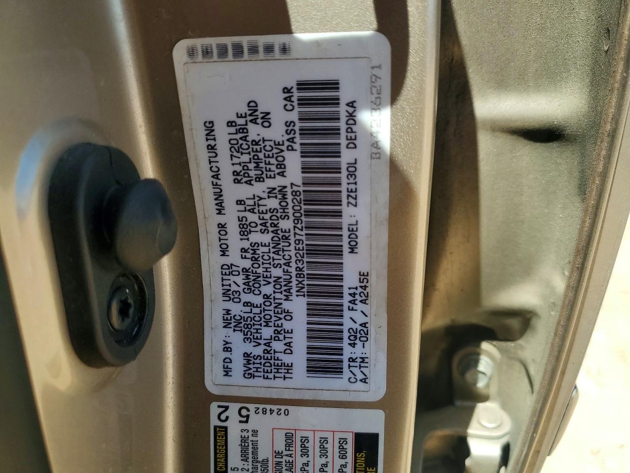 2007 TOYOTA COROLLA CE photo 23