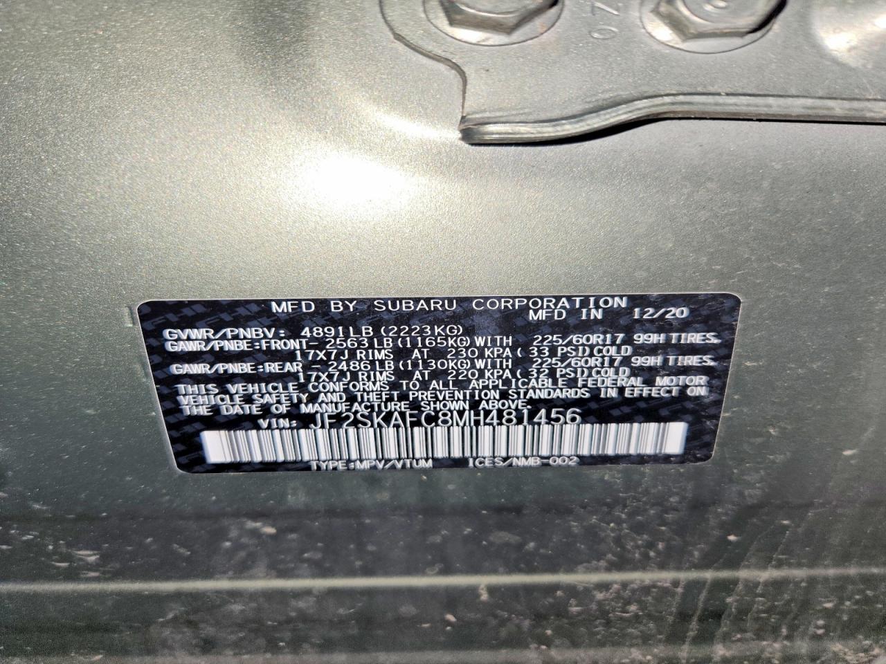 2021 SUBARU FORESTER PREMIUM photo 40