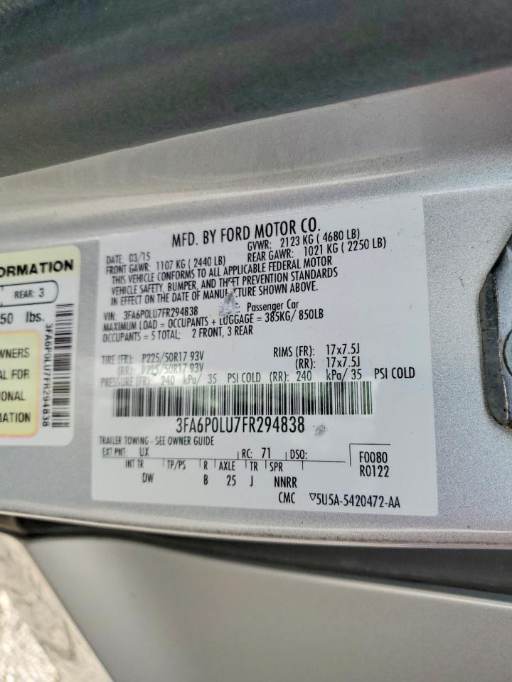 2015 FORD FUSION SE HYBRID photo 34