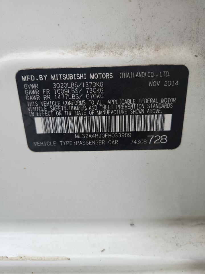 2015 MITSUBISHI MIRAGE ES photo 13