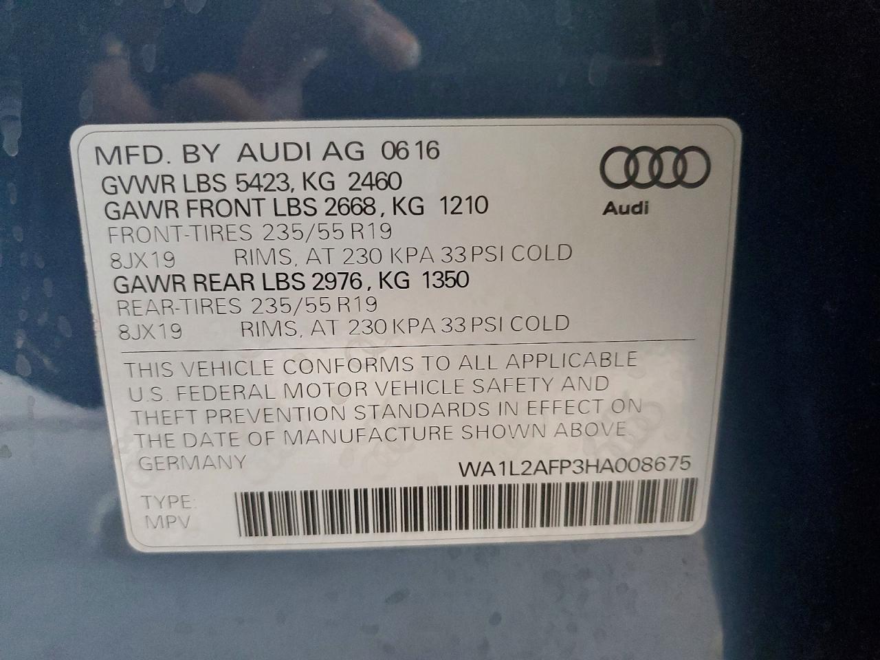 2017 AUDI Q5 PREMIUM PLUS photo 27