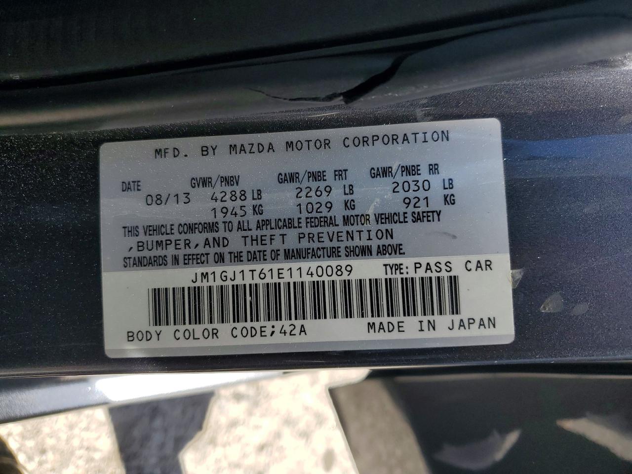 2014 MAZDA 6 TOURING photo 34